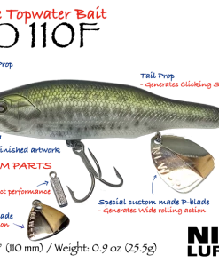 Nishine Lure Works Walking Abino 110F