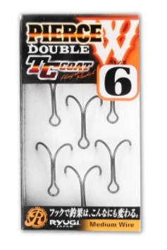 Ryugi Treble Hooks Pierce Double Hook