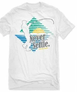 Big Bass Dreams Never Settle Graphic Tee Short Sleeve Shirts